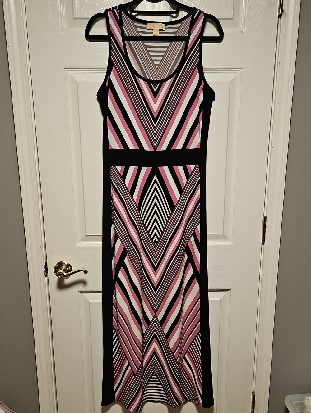 Michael Kors Sleeveless Geometric Maxi Dress